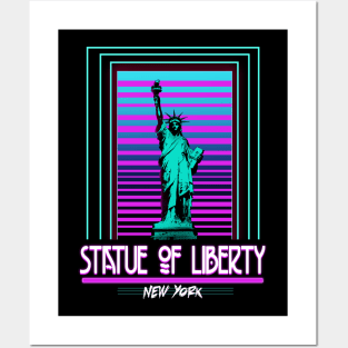 Statue of Liberty retro Posters and Art